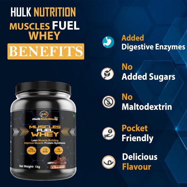 Muscles Fuel Whey Protein Powder with T-Shirt - Image 4