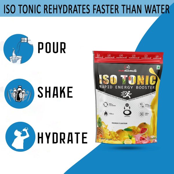 Hulk Nutrition ISO Tonic Pre Workout Energy Drink Bcaa Creatine