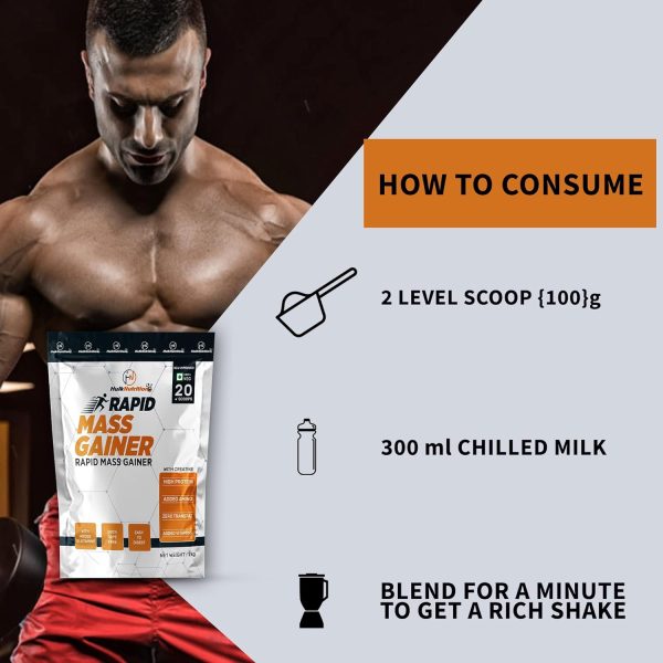 Rapid Mass & Weight Gainer [1 Kg / 2.2 lb] - Image 4