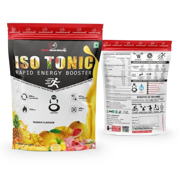 Hulk Nutrition ISO Tonic Pre Workout Energy Drink Bcaa Creatine