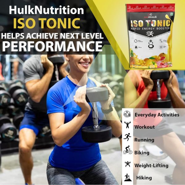 Hulk Nutrition ISO Tonic Pre Workout Energy Drink Bcaa Creatine