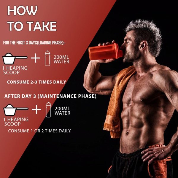 Hulk Nutrition Creatine Monohydrate Powder for Men & Women [50 Servings] with Shaker - Image 3